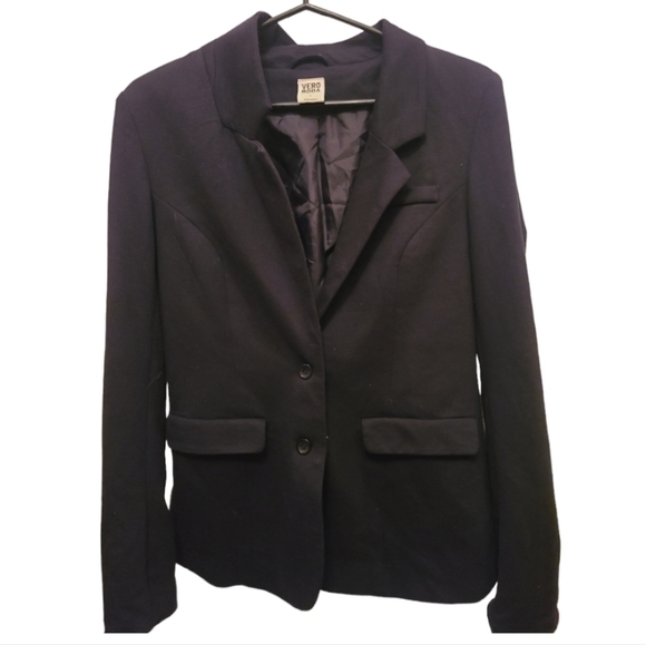 Vero Moda Black Women's Blazer‎ With Buttons & Pockets, Satin  inside Size Large - Picture 1 of 5